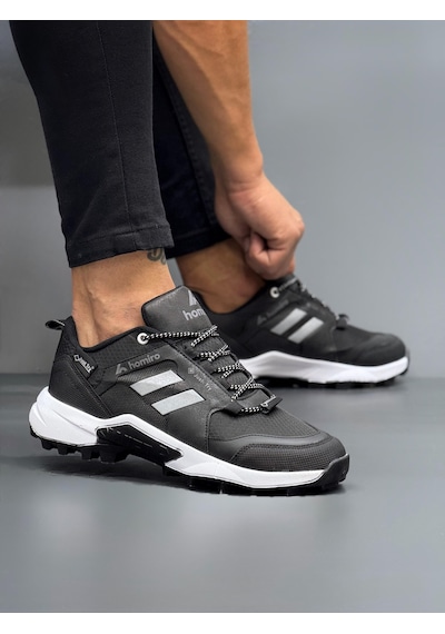 Homiro Unisex Su Geçirmez Poli Taban Spor Ayakkabı-siyah-beyaz SİYAH-BEYAZ