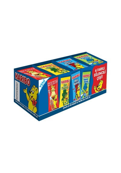 Harıbo Single Pack Mix 48'li 18 G - Karışık Meyveli Şekerleme Paketi 2'li Ekonomik Paket - 2 Ad Tarı