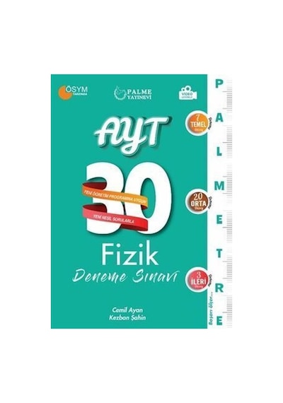 Palme Ayt Fizik Palmetre Serisi 30 Deneme