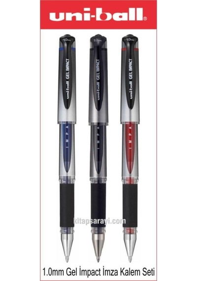 Uniball Jel Impact 1.0 Mm Imza Kalemi Seti 3 Adet Um-153s Diğer