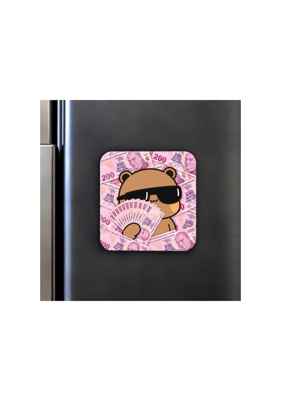 Dudu Bubu Fincan + Magnet + Bardak Altlığı Krem Krem