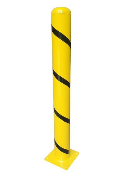 Kamyon Bariyer Metal Kaldırım Park Demiri Otopark Sabit Park Bariyeri 114mm 100 Cm 2mm Mavi
