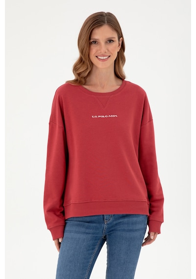 U.S. Polo Assn. Kadın Vişne Bisiklet Yaka Sweatshirt 50296945-VR223 U.S. Polo Assn. Kadın Vişne Bisiklet Yaka Sweatshirt 50296945-VR223