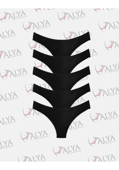 Alya Underwear Kadın Brazilian Külot 5 Adet Ten Siyah