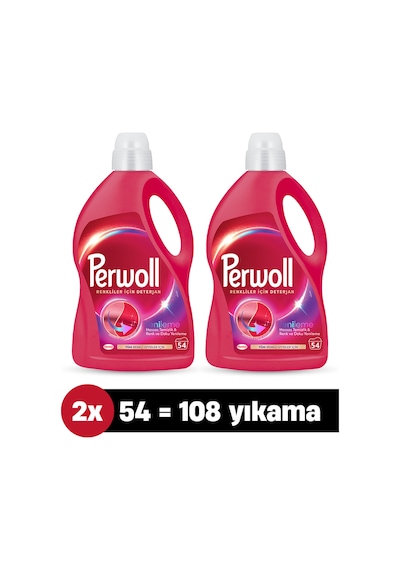 Perwoll Renkli Yenileme Hassas Bakım Sıvı Çamaşır Deterjanı 2 x 2970 ML