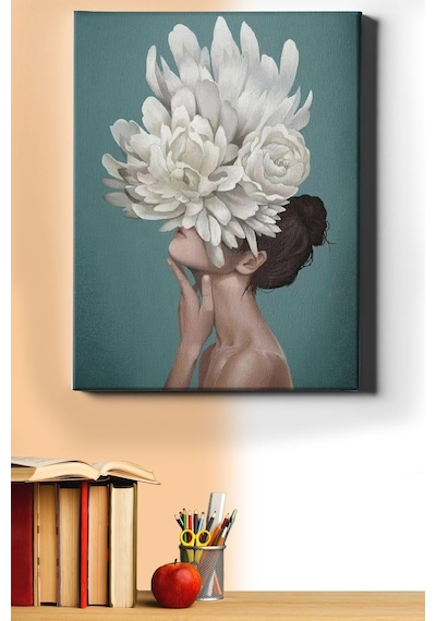 Webstyle Sayılarla Boyama Seti Kasnaklı Gül Kadın 8 60 X 75 Cm