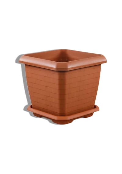 Hisar Kare Saksı 44 Lt Gri