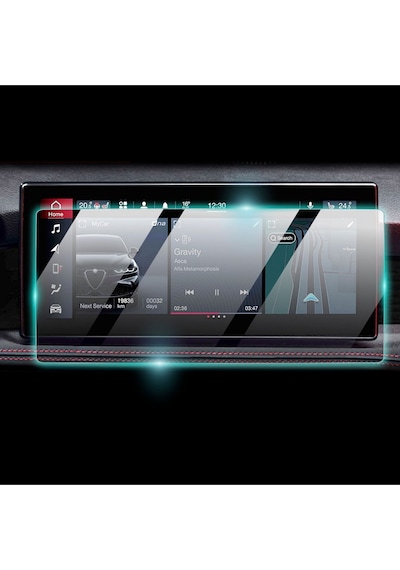 Alfa Romeo 2024-2025 Tonale 10.25 Inch Navigasyon İçin 9h Nano Ipg Proactive Ekran Koruyucu Uyumlu
