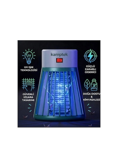 Kamptek Prize Takılan Uv Işıklı Sinek Ve Böcek Öldürücü Lamba - Elektrikli Voltaj Şoklu Sivrisinek Kovucu
