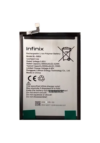 Senalstore Infinix Hot 8-hot 9 Play Uygun Pil Batarya İnfinix X650 Pil Batarya