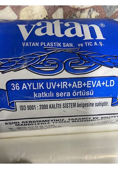 36 Aylık Sera Naylonu 350 Mikron Uv-ab-ır-eva-ld Katkılı En 10 Mt Girilen Adet Kadar Metraj Kesilir
