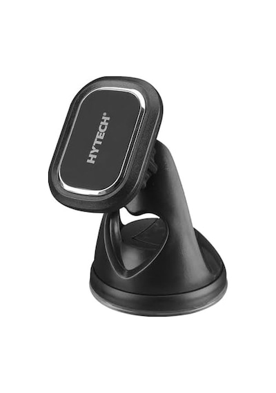 Hy-xh43 Universal Ayarlanabilir Vantuz + Izgara Aparatlı Siyah Mıknatıslı Araç Telefon Tutucu