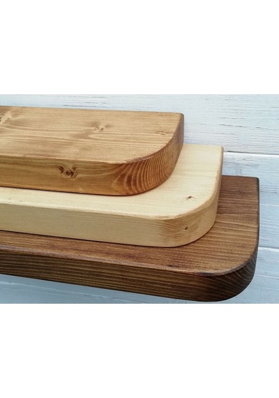 Dekoratif Ahşap 2'li Raf 145x15x4 Kahverengi