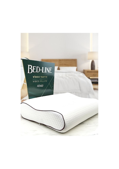 Visco Çift Boyun Destekli Double Comfort Yastık 38 54 12 13 Cm 2 Adet Beyaz