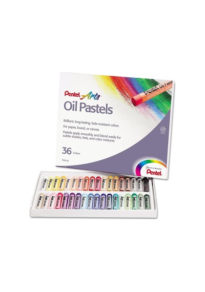 Pentel Yağlı Pastel Boya, Standart Kutu, 36 Renkli Çok Renkli