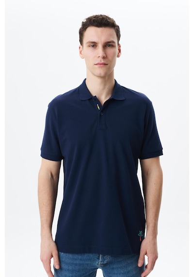 AR-MA Arma Erkek Regular Fit Basic % 100 Pamuk Pike Polo Yaka Tişört Y29374354802 Lacivert