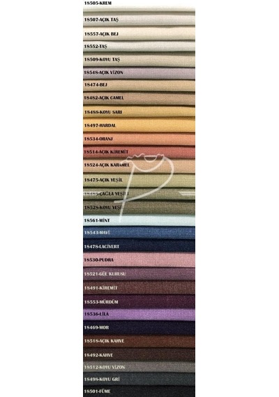 Rendecioğlutekstil Keten Fon Katlamalı Perde 1. Kalite Natural Keten/krem Renk 120 X 270 Krem Diğer