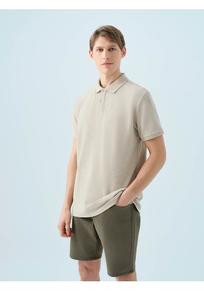 Loft Regular Fit Bej Erkek T-shirt Lf2037103 Bej