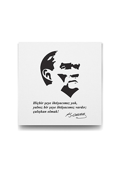Sözleri Tablosu - 90x90cm