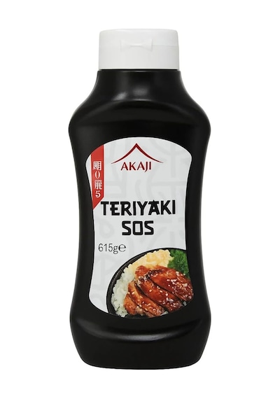 Akaji Teriyaki Sos 615 Ml Japonesque Sıkma Şişe Et, Tavuk, Balık & Sebze İçin Premium Marinasyon Ve Pişirme Sosu