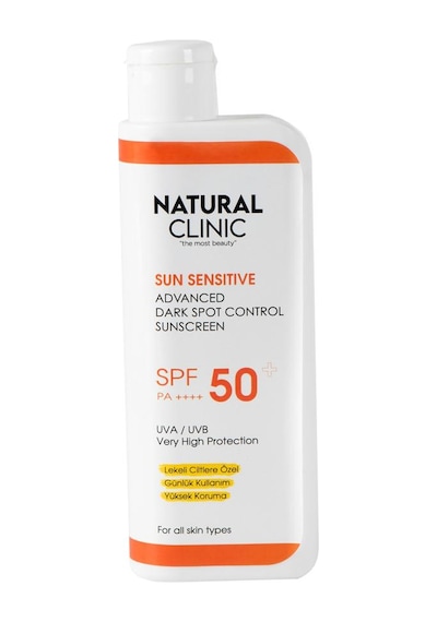 Natural Clinic SPF50+ Leke Karşıtı Yüksek Koruma Nemlendirici Güneş Kremi 200 ML
