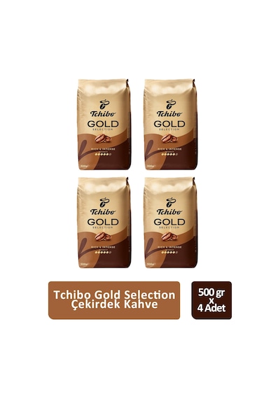 Tchibo Gold Selection Çekirdek Kahve 500 Gr X 4 Adet Çekirdek