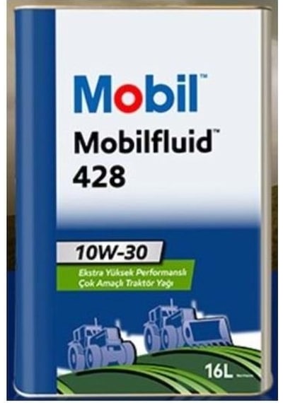 Mobil Fluid 428 10W-30 Yüksek Performanslı Çok Amaçlı Traktör Yağı Teneke 16 L