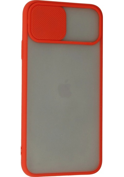Ilkeshop Newface Apple iPhone Uyumlu 11 Pro Kılıf Palm Buzlu Kamera Sürgülü Silikon - Kırmızı