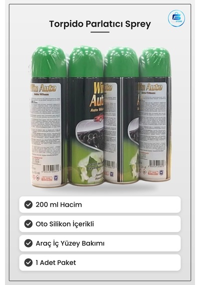 Torpido Parlatıcı Pasta Cila 200 Ml 1 Adet Oto Silikon İçerikli A