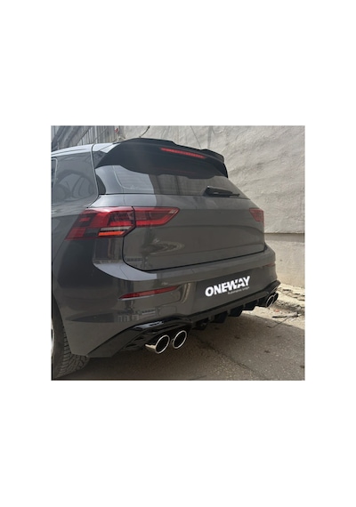 Volkswagen Golf 8 Spoiler 2019-2024 Life - Style - Impression Uyumlu Parlak Siyah Spoiler