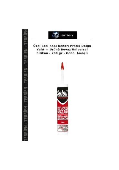 Özel Seri Kapı Kenarı Pratik Dolgu Yalıtım Ürünü Beyaz Universal Silikon - 280 Gr - Genel Amaçlı