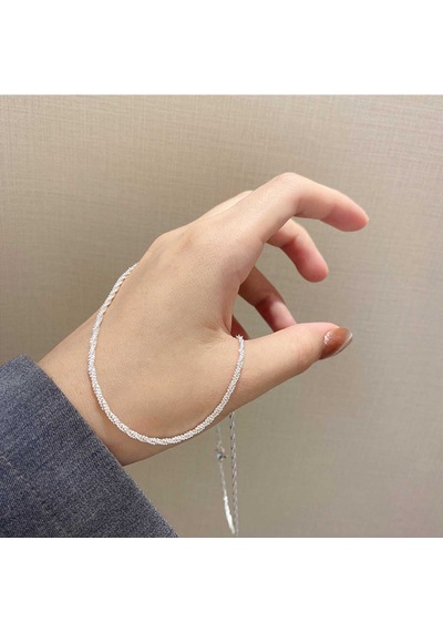 Aksesuarlar İçin Benzersiz Tasarıma Sahip Kırmızı Örme Kolye Ağ Takı Silver