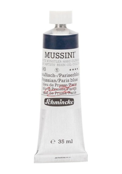 Mussini 35Ml Yağlı Boya Seri:1 No:490 Prussian Paris Blue