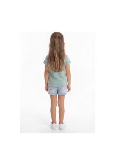 Stsahra Kız Çocuk Yeşil T-shirt