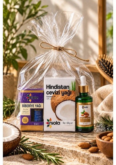 Saç Bakım Yağ Seti Biberiye Yağı 10 Ml + Hindistan Cevizi Yağı 150 G + Tatlı Badem Yağı 50 Ml Ürün Açıklaması - 927151593