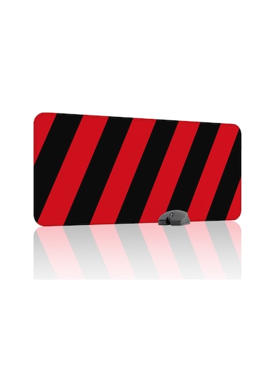 Kırmızı Siyah 90x40 Xxl Taraftar Gaming Oyuncu Mouse Pad Kaymaz Taban Büyük Fare Altlığı Şerit