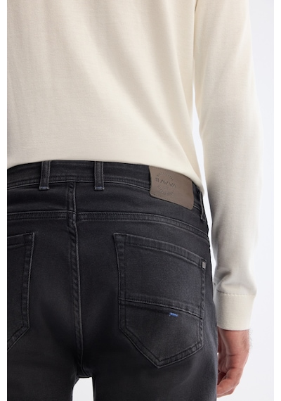 Avva Erkek Siyah Klasik Bel Eskitme Yıkamalı Overdy Berlin Slim Fit Jean Pantolon A42y3511