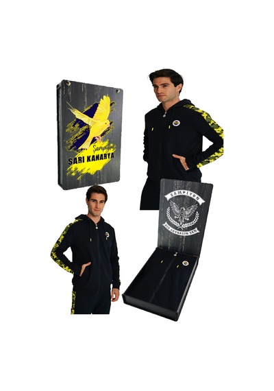 Fenerium Fenerbahçe Lacivert Tribün Uv Baskılı Kamuflaj Detaylı Erkek Sweatshirt Lacivert