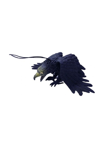 Asılabilir Lateks Kartal Dekor Süsü Siyah 17-18 Cm 3+