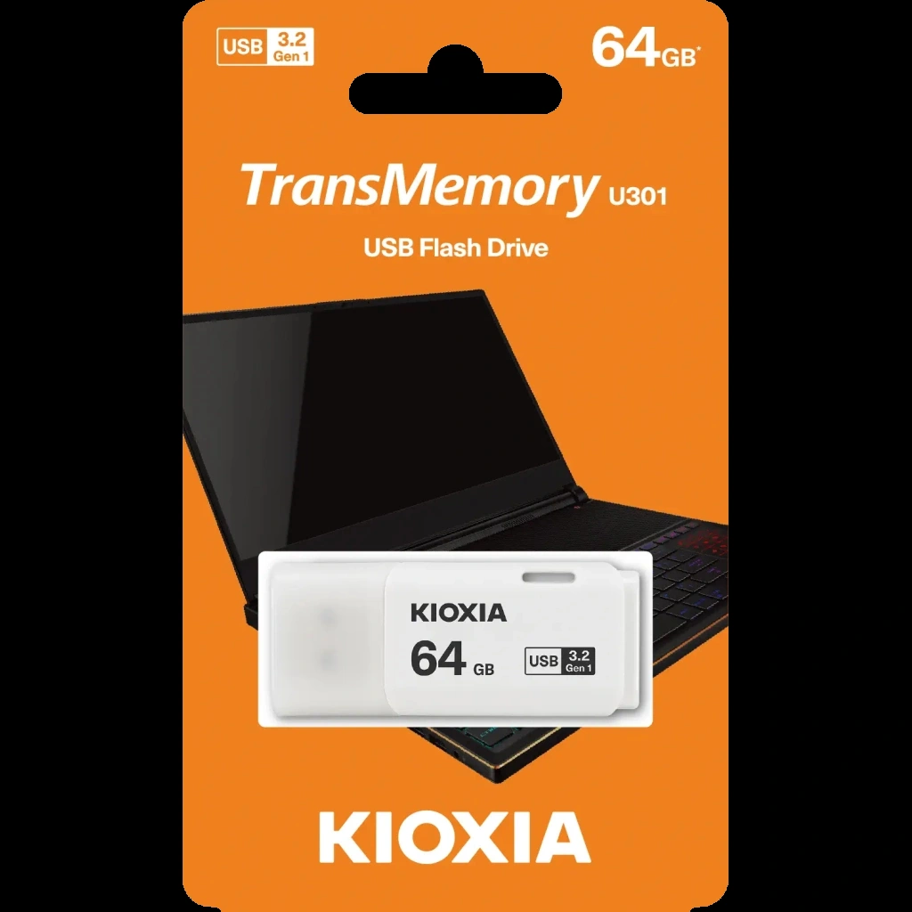 Kıoxıa U301w 64gb Usb 3.2 Gen1 Transmemory Flash Disk Beyaz