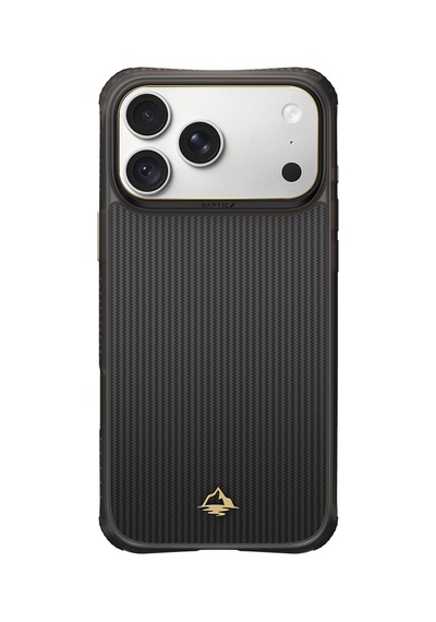 İphone 18 Pro Max Uyumlu Kılıf M-safe Özellikli Raptic Aramid Dual Reynis Serisi Karbon Kapak Siyah