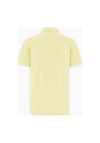 AC&Co / Altınyıldız Classics Erkek Slim Fit Dar Kesim Polo Yaka %100 Pamuk Kısa Kollu Tişört Sarı