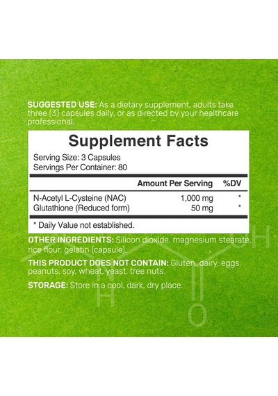 Deal Supplement N.a.c N-acetyl Cysteine With Reduced Glutathione 240 Capsules Aromasız