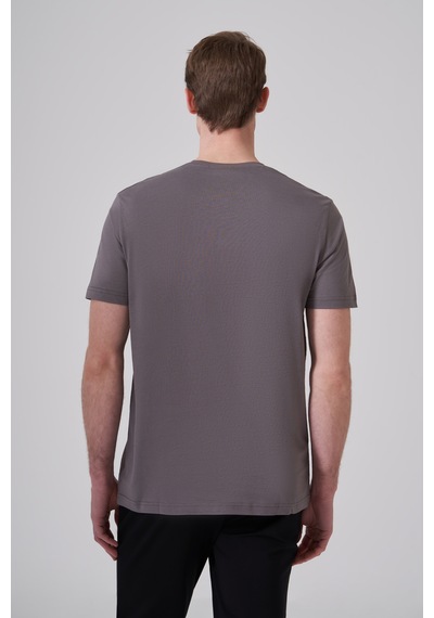 Morven Erkek Antrasit Basic Bisiklet Yaka Dynamic Fit Pamuk T-shirt 26yc018008053 Antrasit