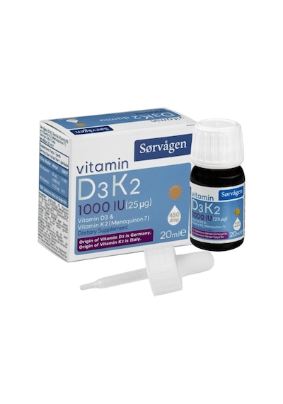 Vitamin D3K2 Damla 20 Ml 1000 Iu