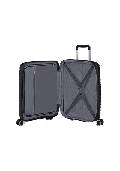 American Tourister Siyah Çekçekli Sert Valiz Flytwıst-spınner 55/20 Tsa Exp
