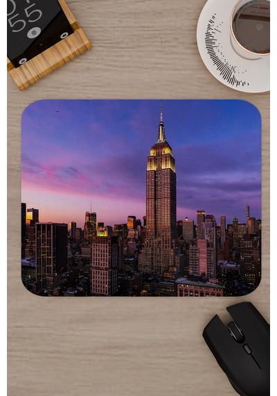 New York Amerika V1 22x18 Gaming Kauçuk Kaymaz Taban Mouse Pad Fare Altlığı