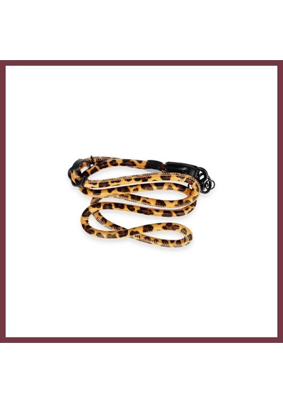 Storeşahin Onegif Jı Leopar Desenli Boyun Askısı - Turuncu Shn0720