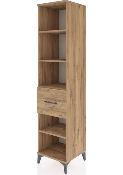 Hyperion Dolap 4 Raflı Tek Çekmeceli 44x44x195 Çam-çam Atlas Çam