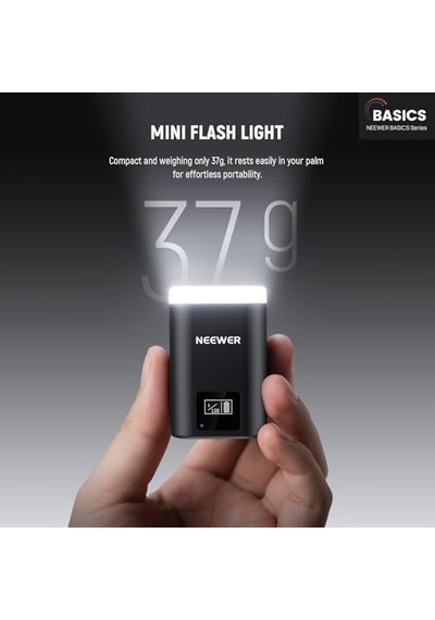 Neewer N12 Mini Kamera Flaşı 5600k Led Dolgu Işığı Lcd Ekranlı Canon Sony Nikon Fujifilm Uyumlu